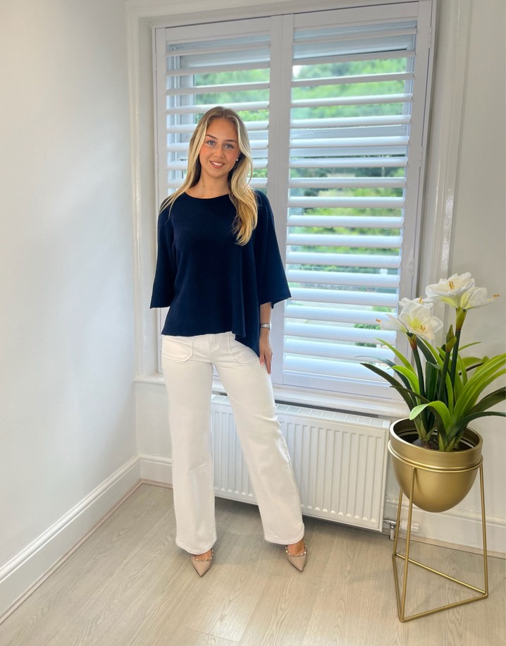 Lucy Cobb Miranda Jumper  - Navy