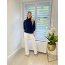 Helen High Neck Jumper - Navy