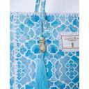Barbados Beach Bag - Azure Mosaic - Alternative 3
