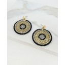 Beaded Earrings - Black