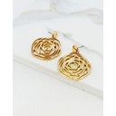 Rose Earrings - Gold
