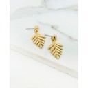 Leaf Earrings - Gold
