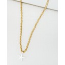 Star Short Necklace - Gold