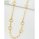 Horsebit Chain Necklace  - Gold