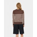 MilaSZ Long Sleeve Striped Pullover - Fudge Rice Stripe - Alternative 2