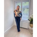 Allie Animal Print Jumper  - Blue Mix