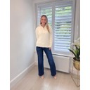 Supersoft Half Zip Jumper - Ivory