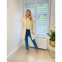 Faith Padded Longline Coat - Sand