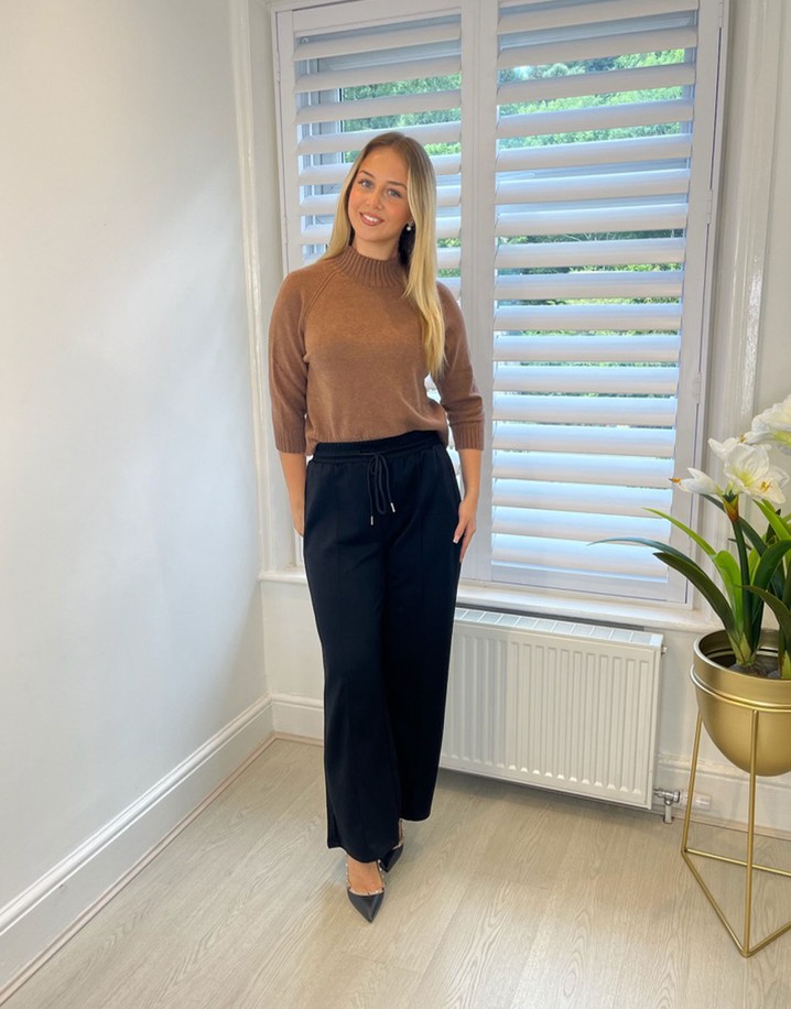 Lucy Cobb Hayley High Neck Jumper - Fudge
