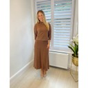 Kylie Knit Skirt  - Fudge