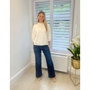 Helen High Neck Jumper - Ivory