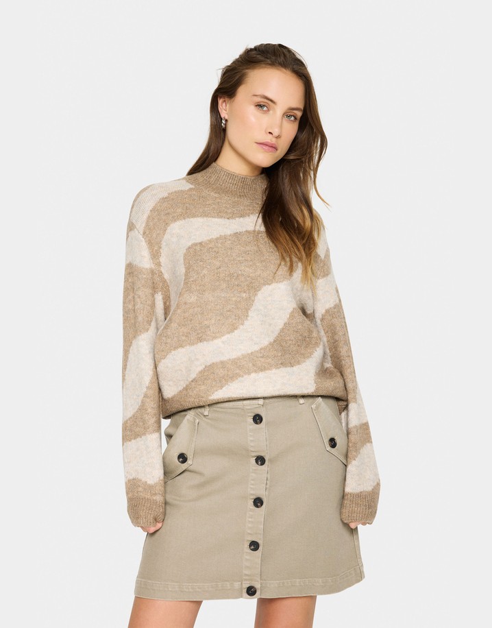 Saint Tropez Mallie Pullover - Camel Mix 