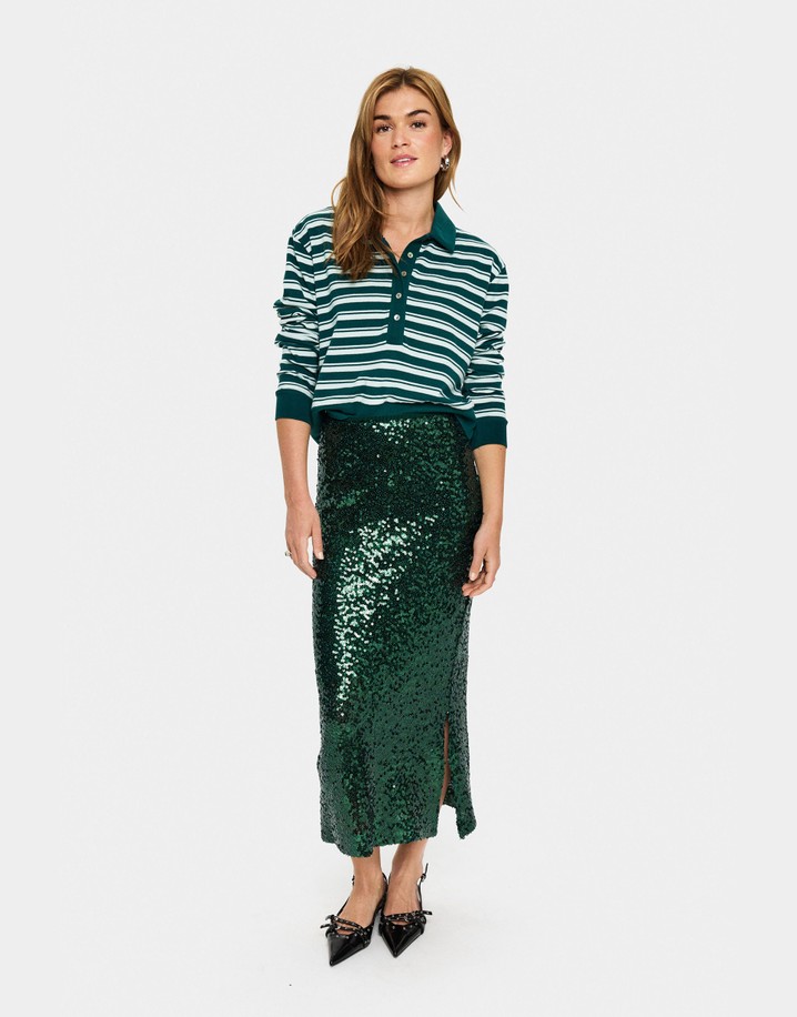 Saint Tropez Myra Skirt - Dark Green