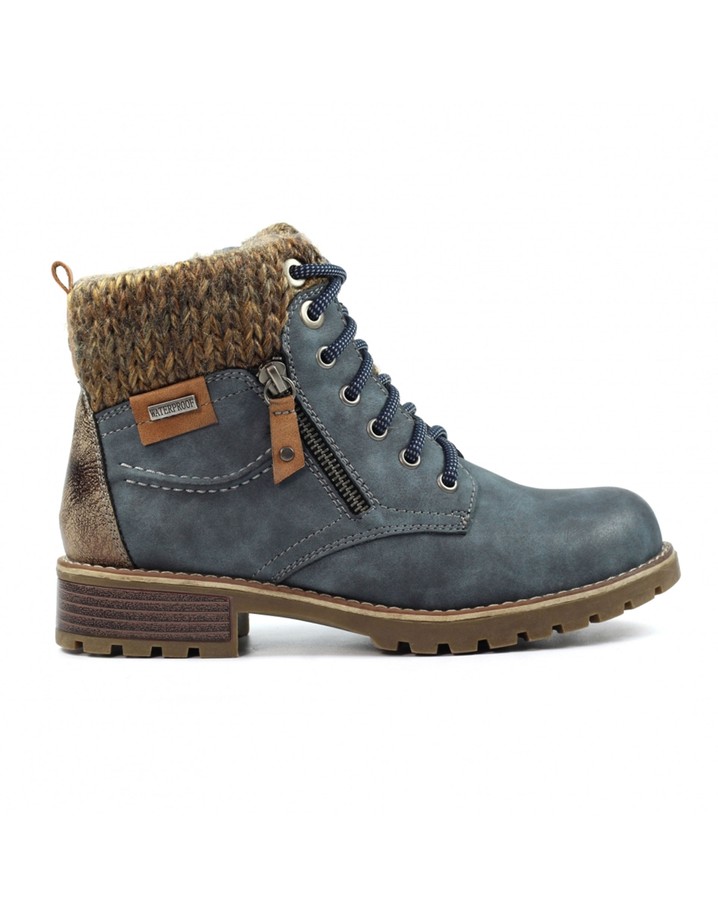 Lunar Shoes Millie Waterproof Boots - Mid Blue