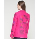 Helen Graffiti Wool Blend Jacket - Magenta - Alternative 1