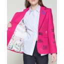 Helen Graffiti Wool Blend Jacket - Magenta - Alternative 2