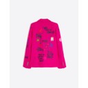 Helen Graffiti Wool Blend Jacket - Magenta - Alternative 4