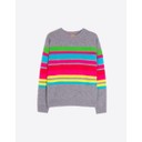 Neon Striped Jumper  - Grey - Alternative 2