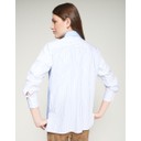 Isa Dogs Embroidered Striped Shirt  - Blue / White - Alternative 2