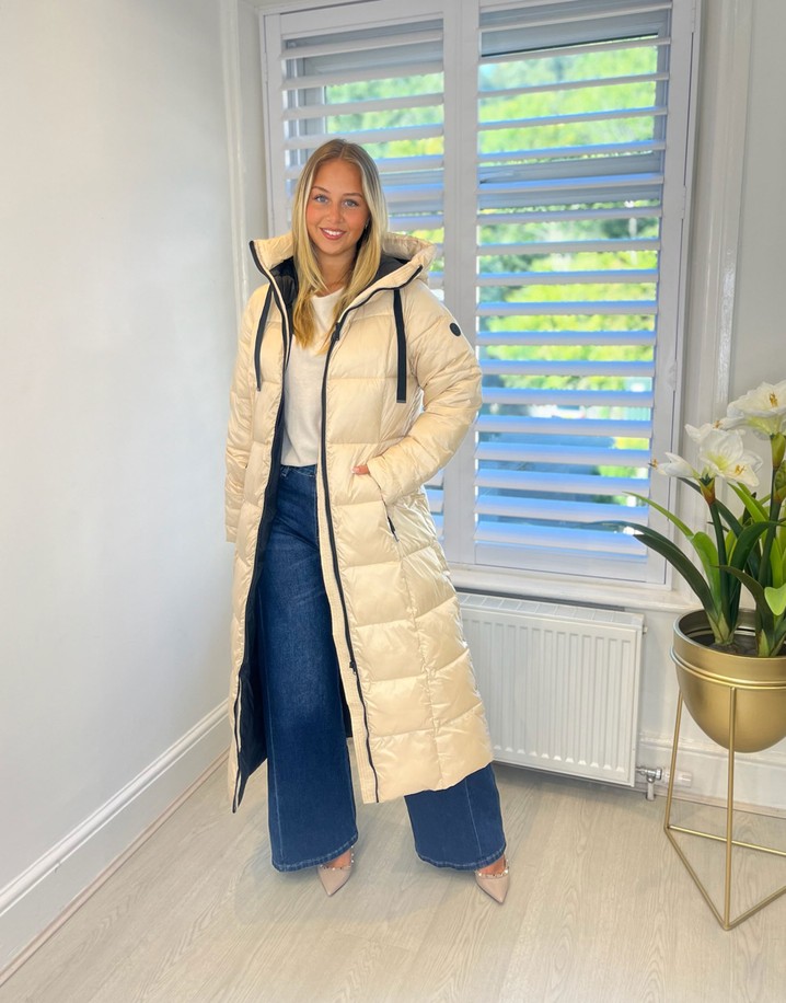 Normann Niamh Longline Padded Coat - Sand