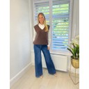 Teresa Knitted Tank - Chocolate
