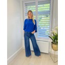 Felicity Frill Sleeve Jumper - Royal