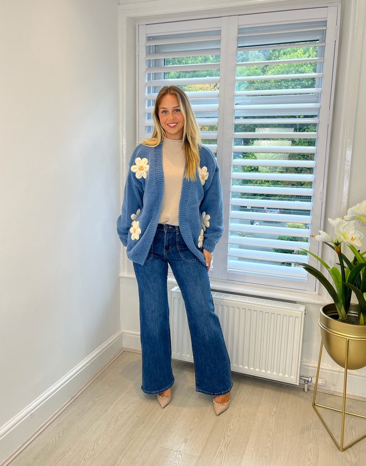 Lucy Cobb Daisy Cardigan - Denim