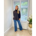 Rhia Roll Neck Jumper  - Chocolate