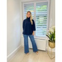 Rhia Roll Neck Jumper  - Navy