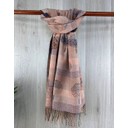 Striped Reversible Tree Of Life Scarf - Pink Mix