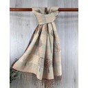 Striped Reversible Tree Of Life Scarf - Stone Mix