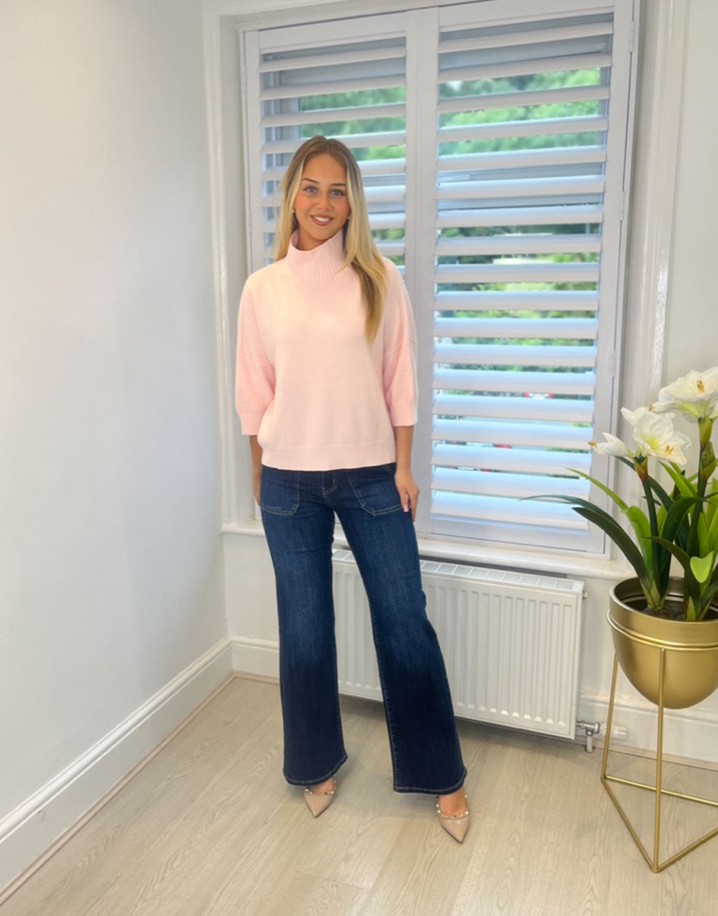 Lucy Cobb Suzie Jumper  in Pale Pink 
