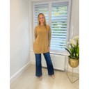 Bettie Bow Back Jumper - Camel
