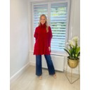 Cleo Cable Knit Jumper - Red