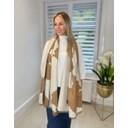 Cow Print Scarf - Camel
