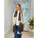 Cow Print Scarf - Chocolate
