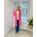 Beckie Boucle Coat - Bubblegum Pink