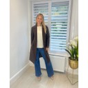 Beckie Boucle Coat - Dark Brown