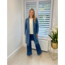 Beckie Boucle Coat - Denim