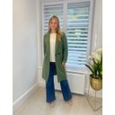Beckie Boucle Coat - Khaki