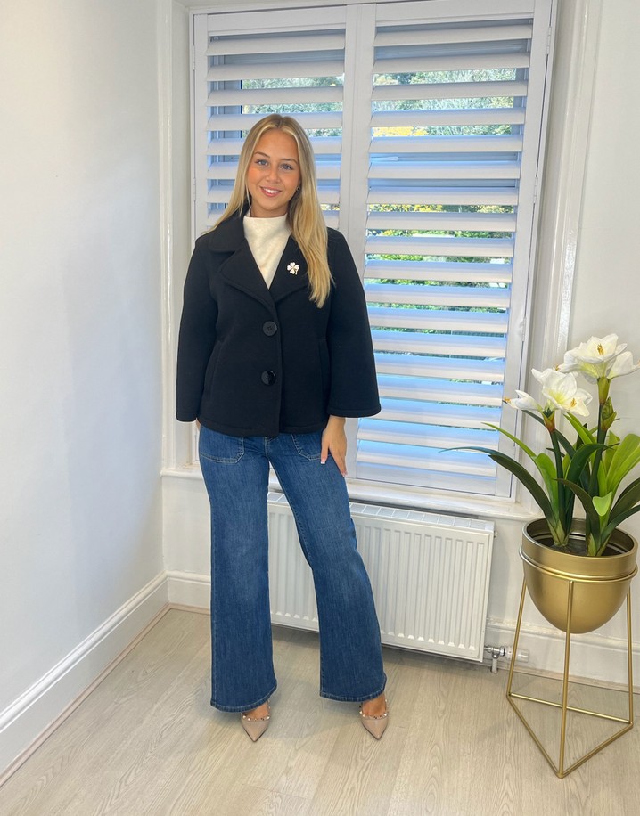 Lucy Cobb Serena Scuba Jacket - Black