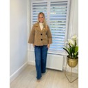 Serena Scuba Jacket - Camel