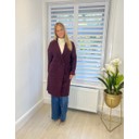 Beckie Boucle Coat - Wine