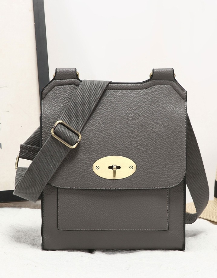 Lucy Cobb Crossbody Bag (Large) - Dark Grey