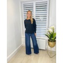 Sarah Seam Front Jumper  - Black