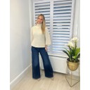 Waffle Knit Jumper - Oatmeal