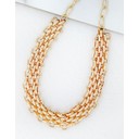 Chunky Chain Short Necklace - Gold