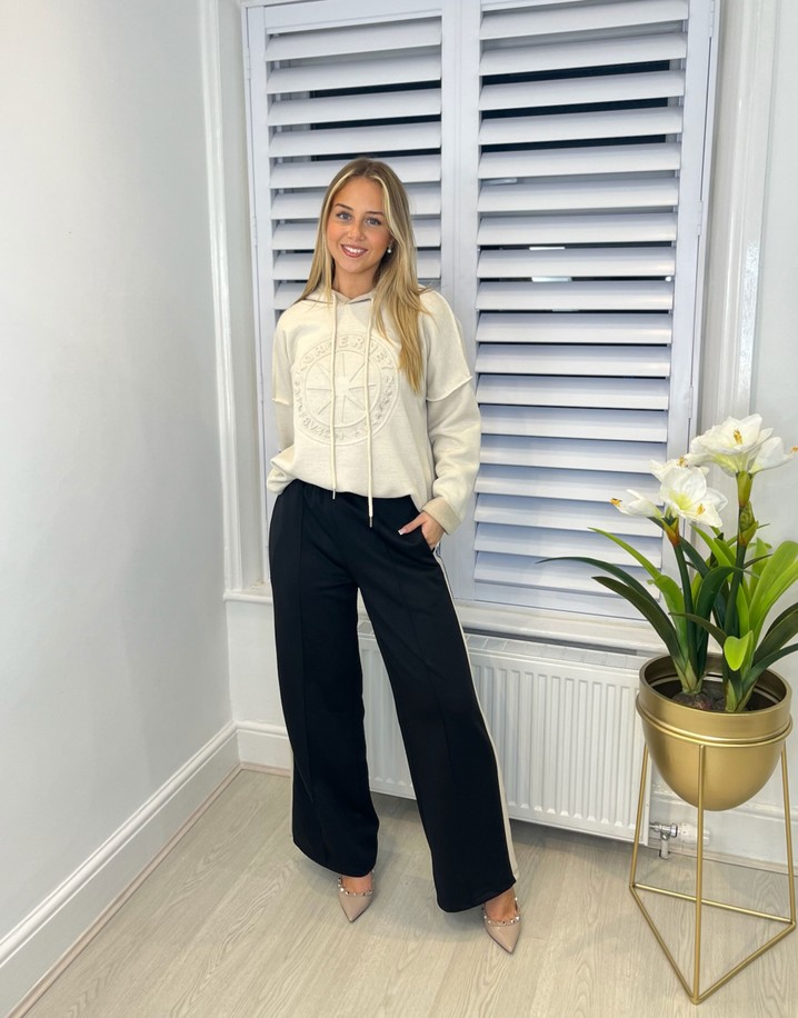 Lucy Cobb Sallie Side Stripe Joggers - Black