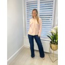 Cindy Tinsel Cardigan - Baby Pink