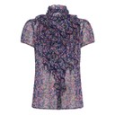 LiljaSZ Crinkle Shirt - Navy Peony Blooms - Alternative 4